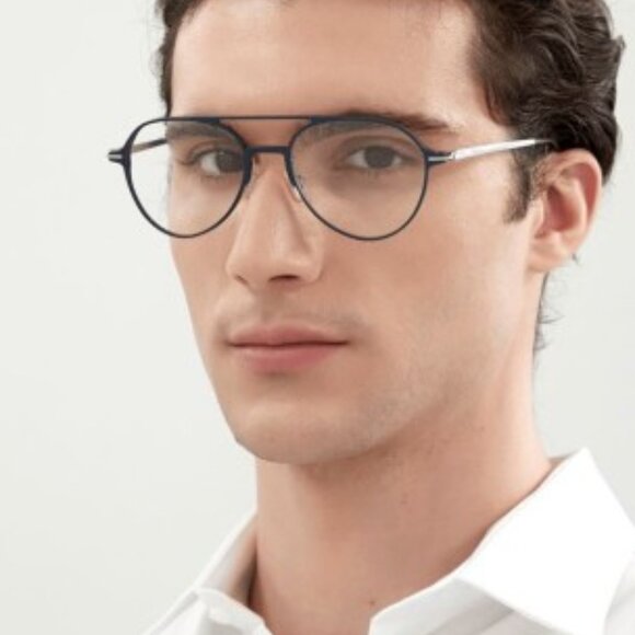 Montblanc MB0195O 001 Aviator Eyeglasses 55mm – Black - Picture 3 of 10